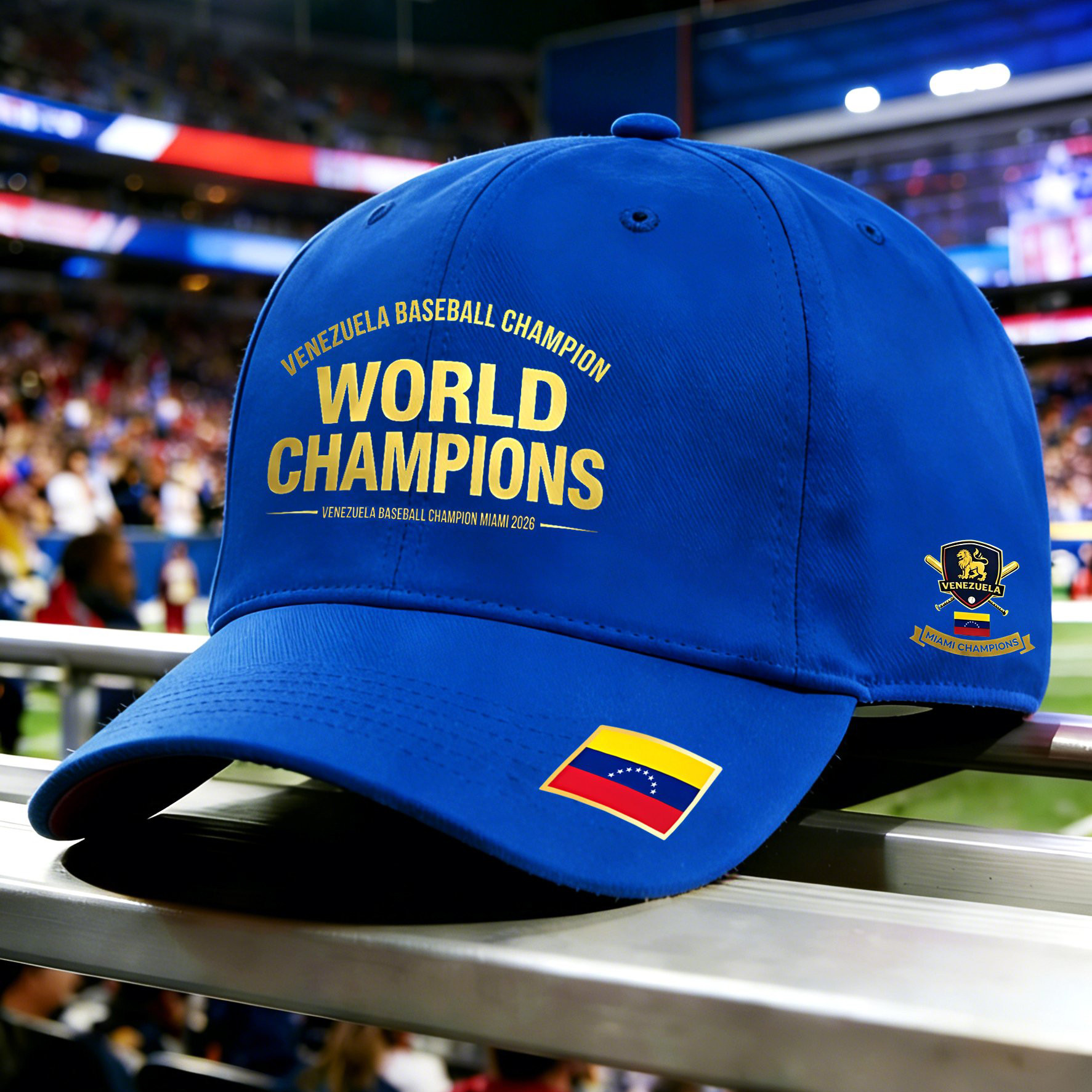 Venezuela 2026 WBC Champions Hat Baseball Merch Game Day Gear For Husband Venezuela 2026 WBC Champions Hat Baseball Merch Game Day Gear For Husband - Image 1