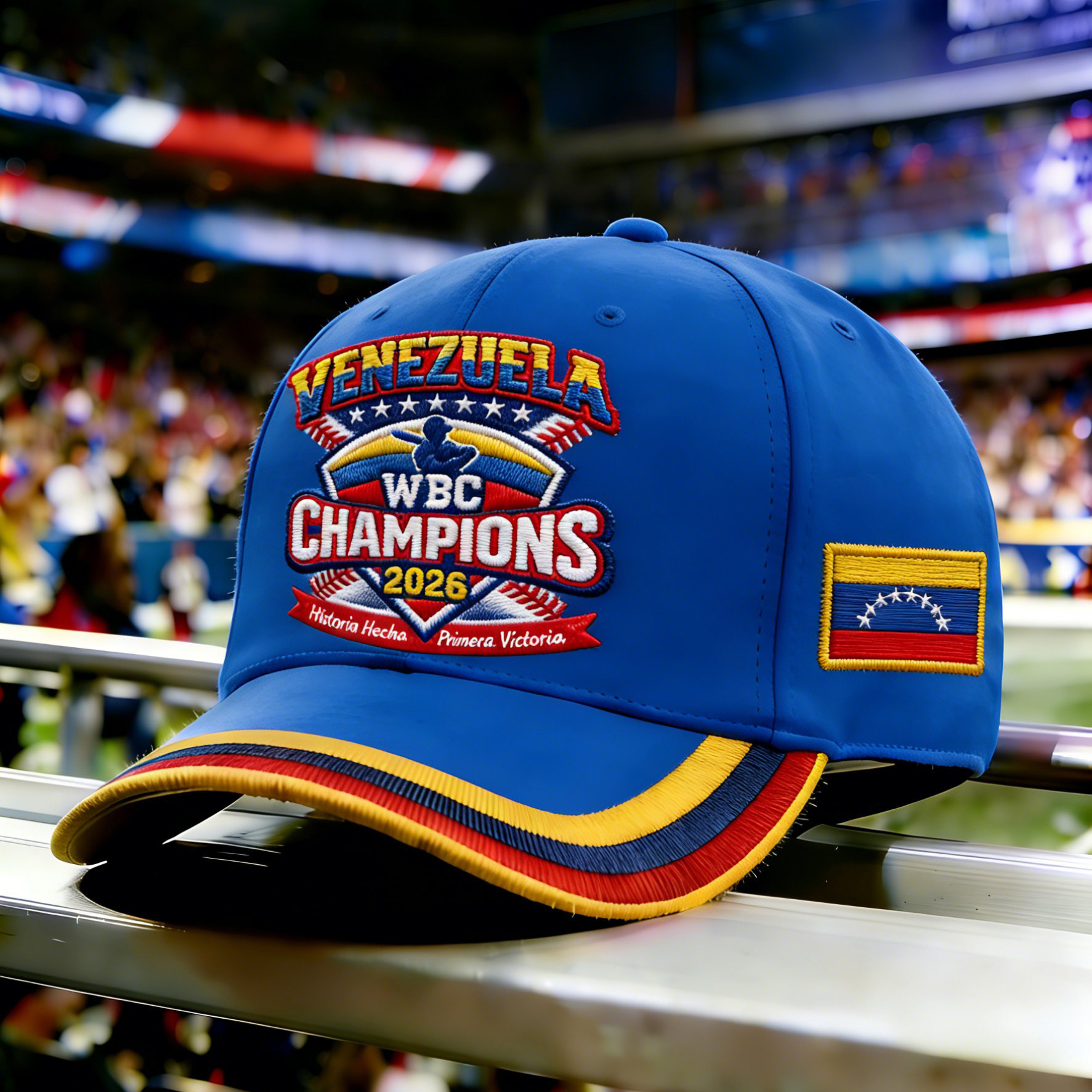 Venezuela 2026 WBC Champions Hat Baseball Merch Game Day Gear Gift For Huge Fans Venezuela 2026 WBC Champions Hat Baseball Merch Game Day Gear Gift For Huge Fans - Image 1