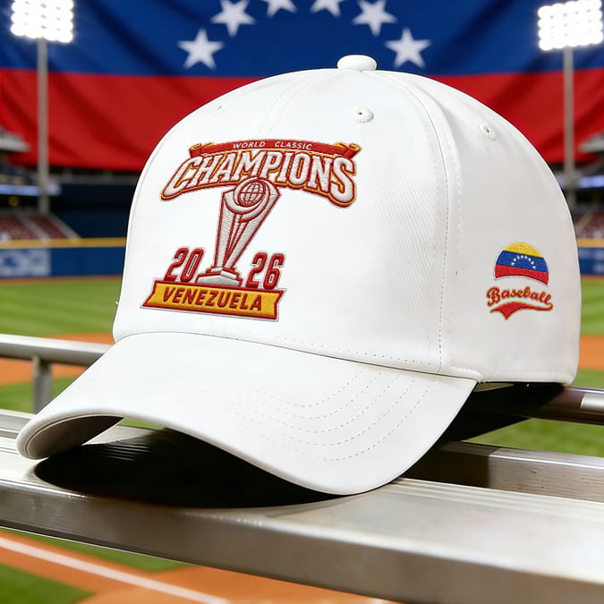 Venezuela 2026 WBC Champions Hat World Baseball Classic 2026 Merch Fan Gift For Him Venezuela 2026 WBC Champions Hat World Baseball Classic 2026 Merch Fan Gift For Him - Image 1