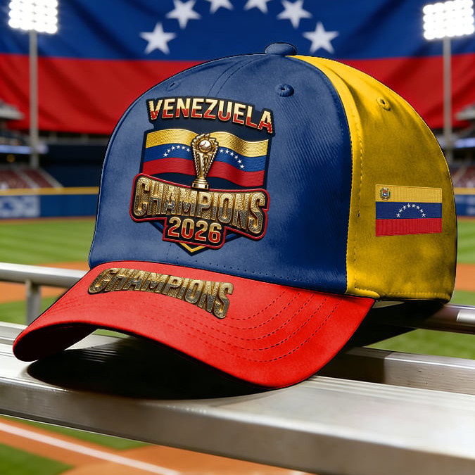 Venezuela 2026 WBC Champions Hat World Baseball Classic Baseball Cap Game Day Gear Venezuela 2026 WBC Champions Hat World Baseball Classic Baseball Cap Game Day Gear - Image 1