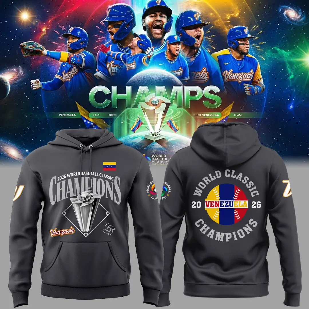 Venezuela 2026 WBC Champions Hoodie Baseball Apparel Game Day Gear Gift For Father