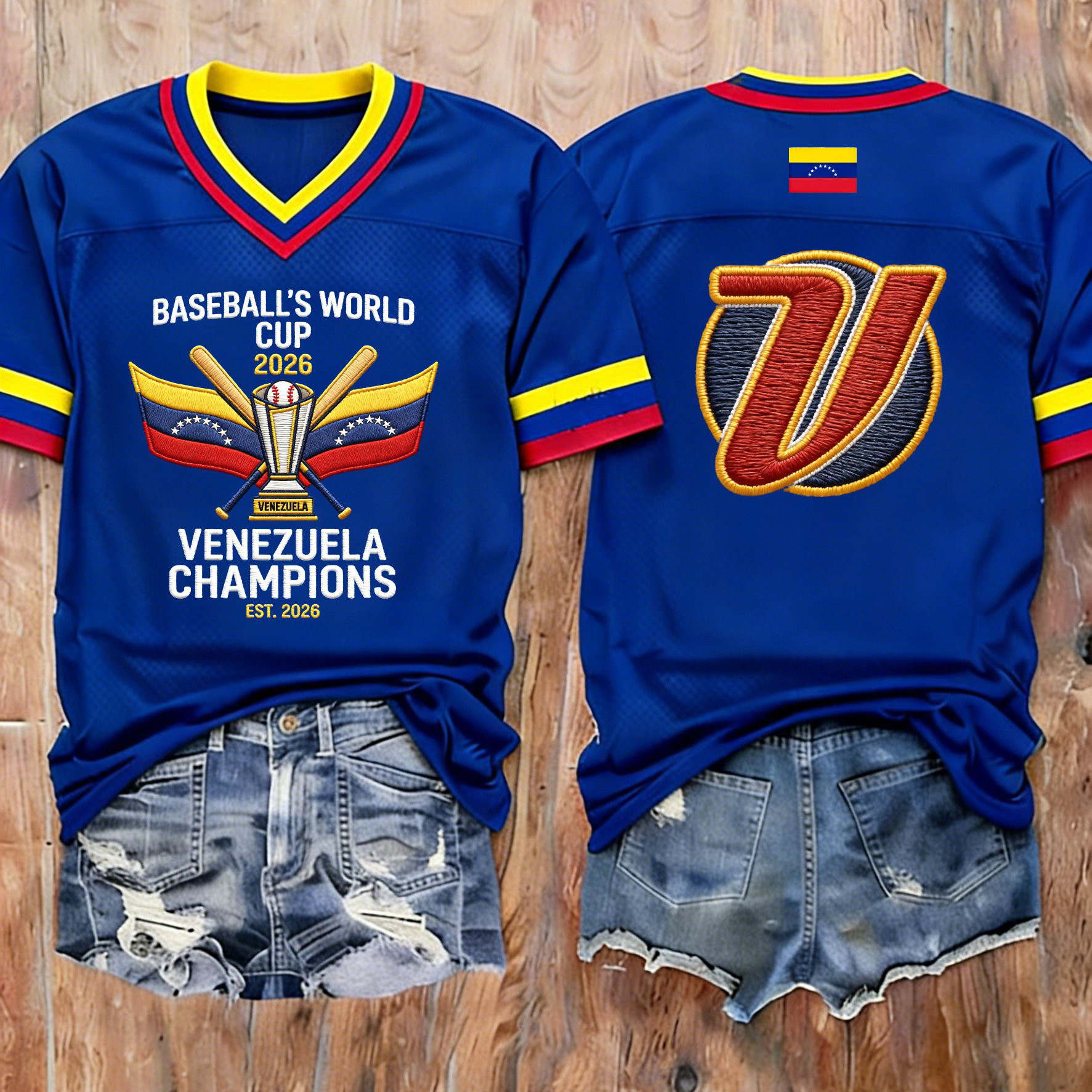 Venezuela 2026 WBC Champions Jersey Baseball Fan Merch Cool Gift For Fans