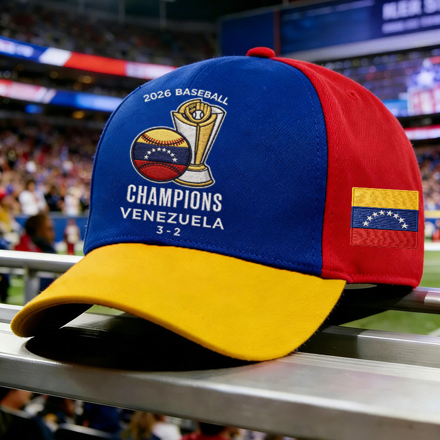 Venezuela 2026 WBC Champs Hat Baseball Merch Game Day Gift For Husband Venezuela 2026 WBC Champs Hat Baseball Merch Game Day Gift For Husband - Image 1