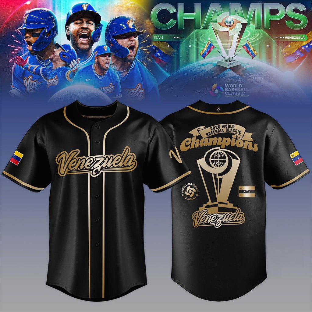 Venezuela 2026 World Baseball Classic Champions Baseball Jersey Venezuela WBC 2026 Merch