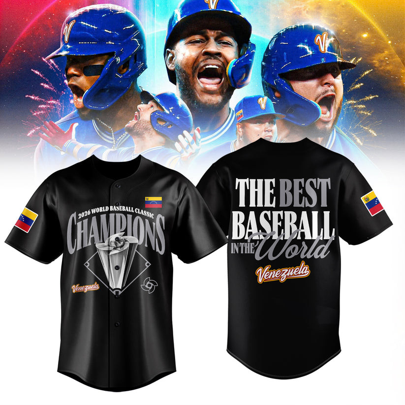 Venezuela 2026 World Baseball Classic Champions Jersey Baseball Merch Best Fan Gear Venezuela 2026 World Baseball Classic Champions Jersey Baseball Merch Best Fan Gear - Image 1
