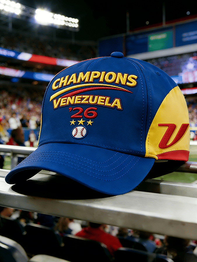 Venezuela Baseball Champions 2026 WBC Hat Embroidered Team Venezuela Gift