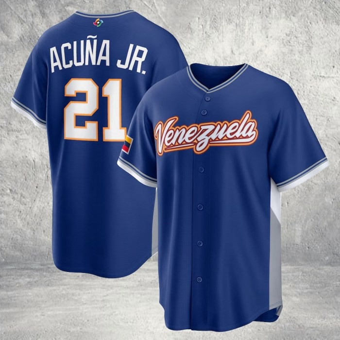 Venezuela Baseball Ronald Acuna Jr 2026 World Baseball Classic Road Stadium Jersey 21