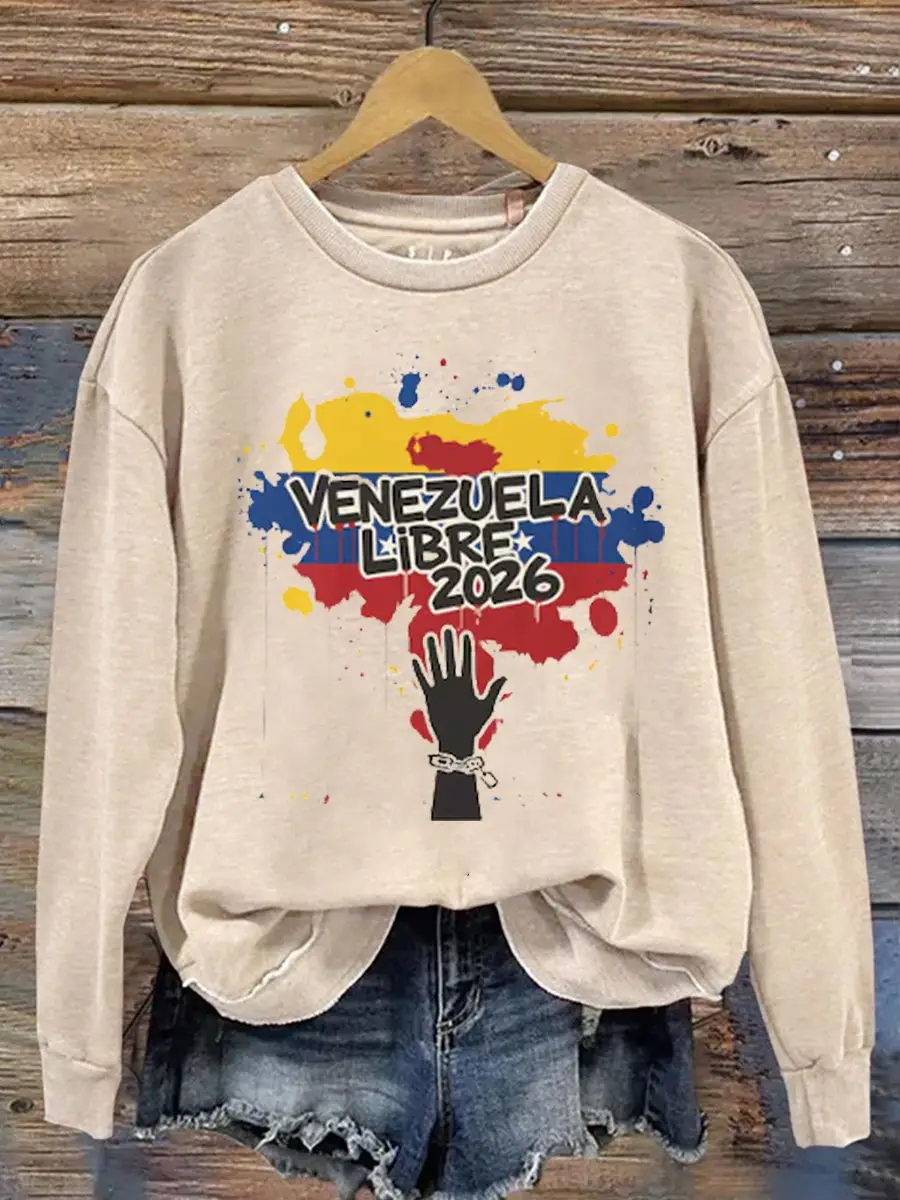 Venezuela Libre 2026 Sweatshirt Venezuela Flag Freedom Merchandise