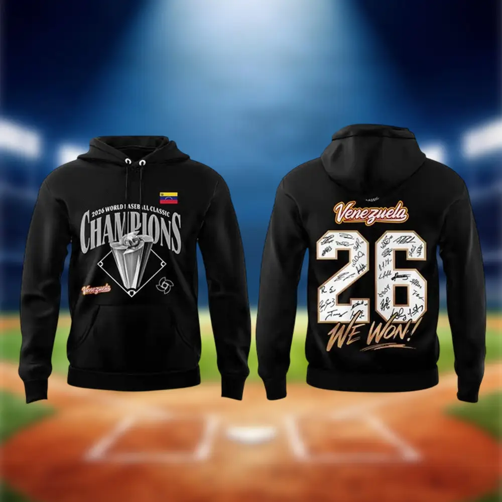 Venezuela WBC 2026 Champions Hoodie Baseball Apparel Fan Gift For Game Day