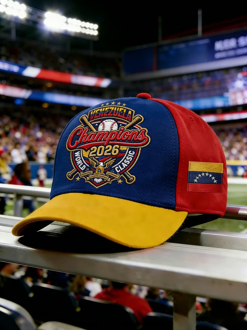Venezuela WBC 2026 World Classic Champions Baseball Hat Crossed Bats Fan Gear Gift For Supporters Venezuela WBC 2026 World Classic Champions Baseball Hat Crossed Bats Fan Gear Gift For Supporters - Image 1