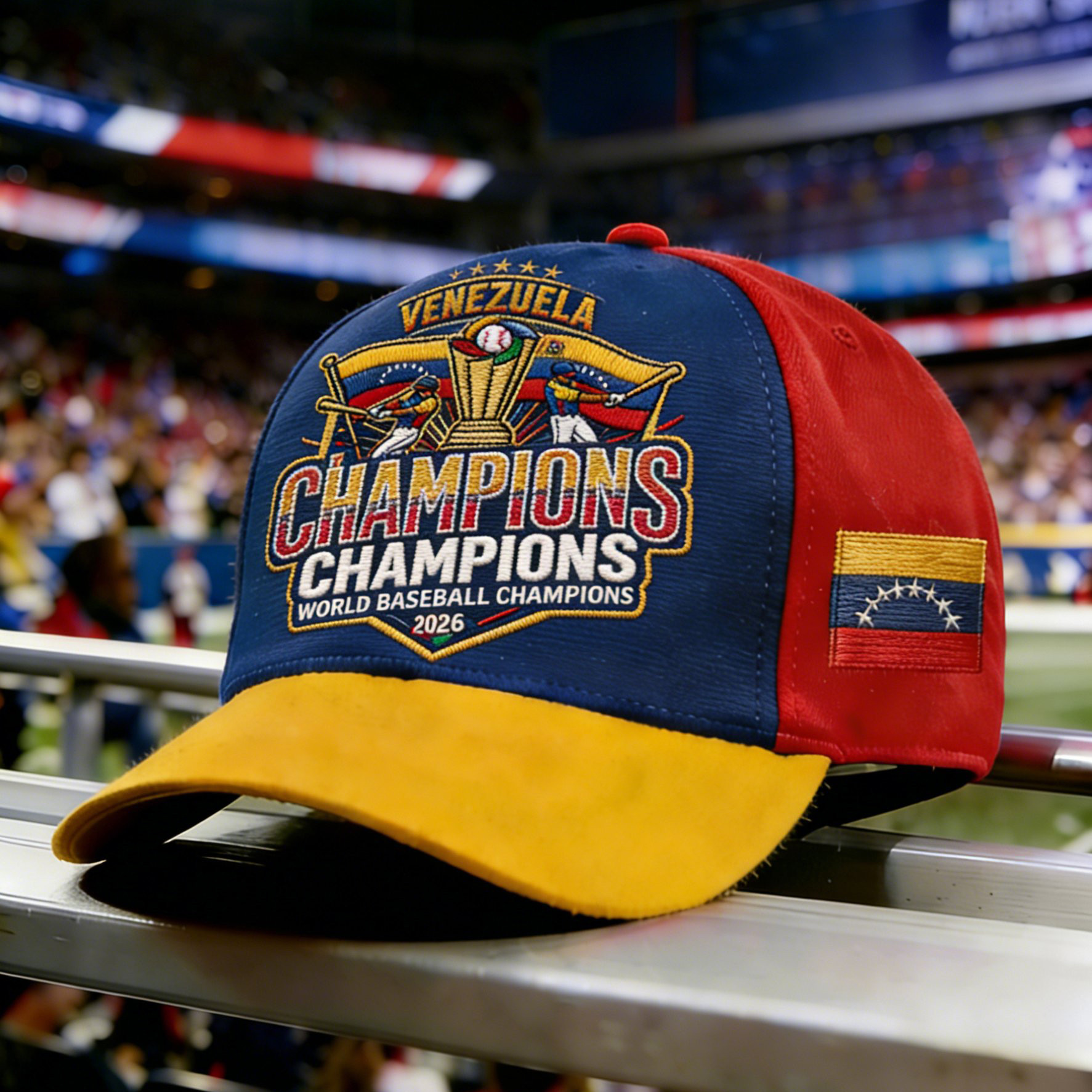 Venezuela World Baseball Classic Champions 2026 Hat Baseball Fan Merch Cool Gift For Fans Venezuela World Baseball Classic Champions 2026 Hat Baseball Fan Merch Cool Gift For Fans - Image 1
