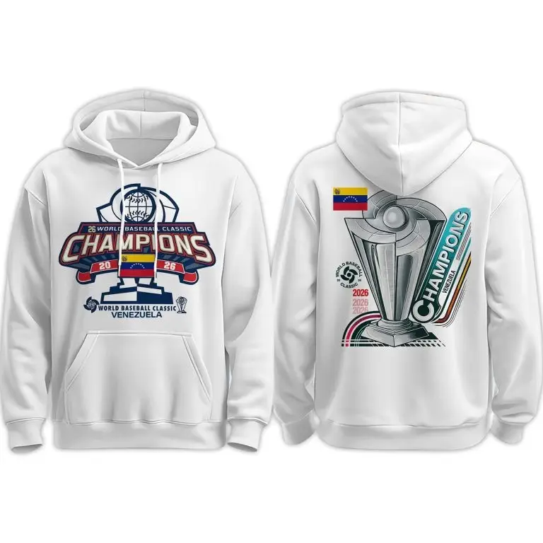 Venezuela World Baseball Classic Champions 2026 Hoodie Team Venezuela Baseball Merch Fan Gifts