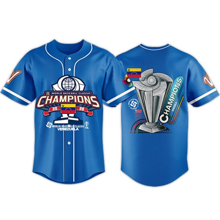 Venezuela World Baseball Classic Champions 2026 Jersey Venezuela Baseball Merch Fan Gear