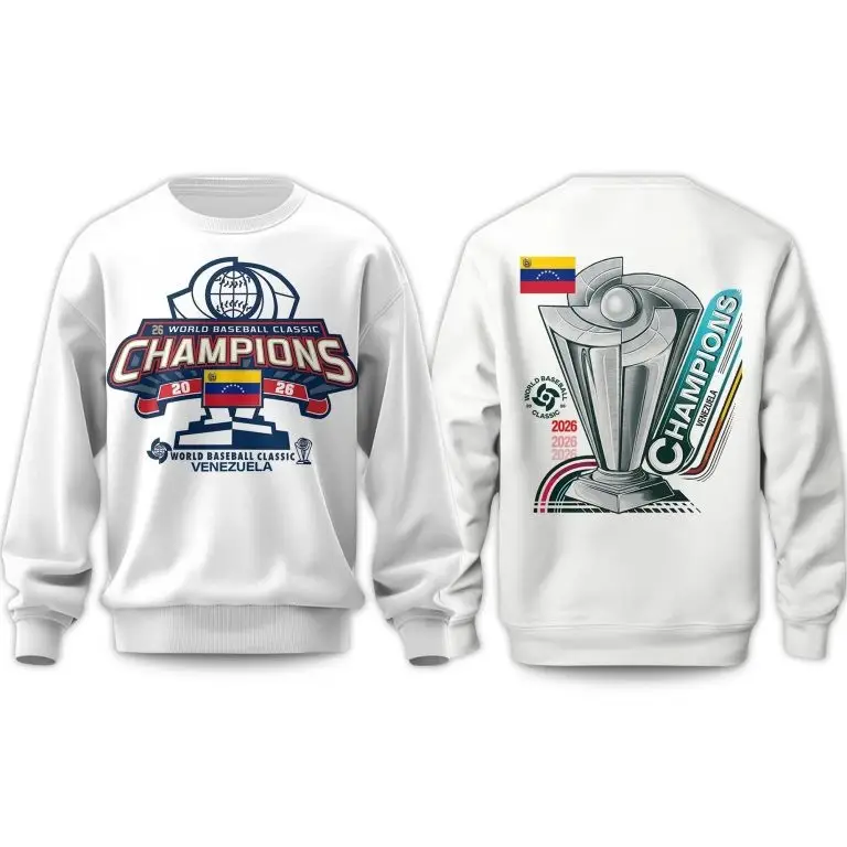 Venezuela World Baseball Classic Champions 2026 Sweatshirt Venezuela Baseball Merch Fan Gifts