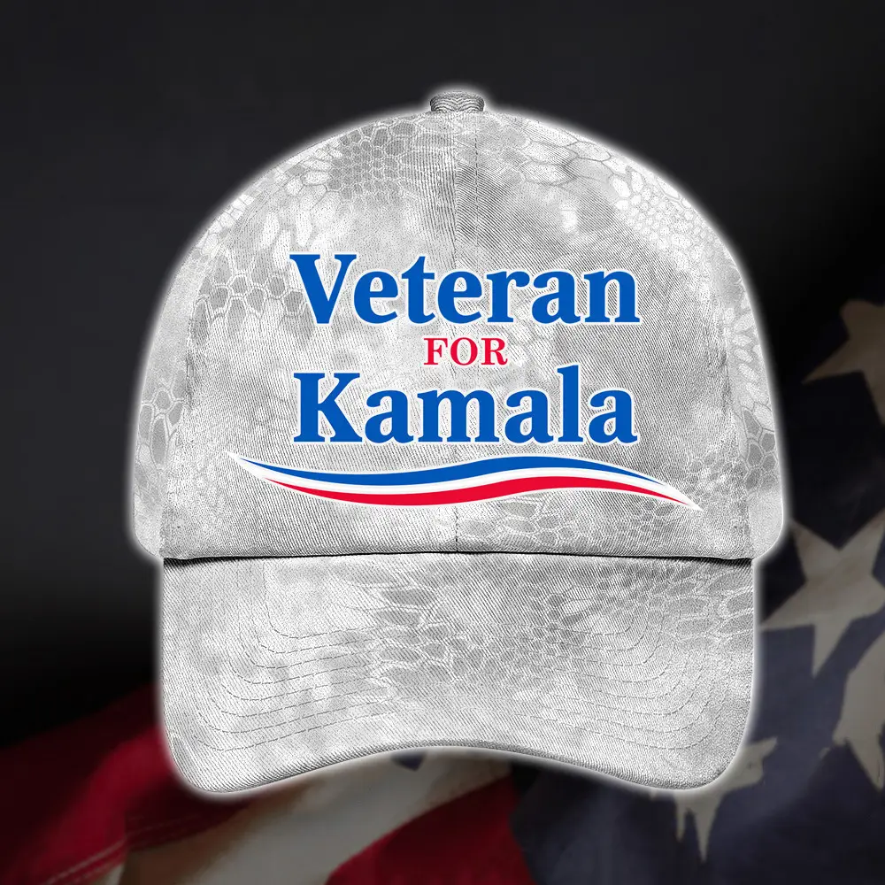 Veteran For Kamala Camo Hat Harris For President Hat Gifts For Veterans