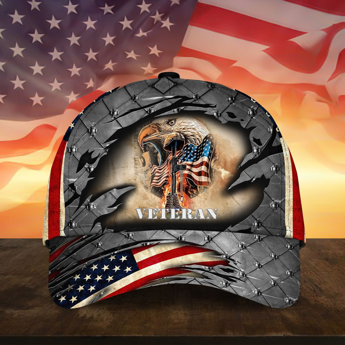 Veteran Hat American Flag Cap Patriotic Merch Veteran Day Gifts Ideas Veteran Hat American Flag Cap Patriotic Merch Veteran Day Gifts Ideas - Image 1