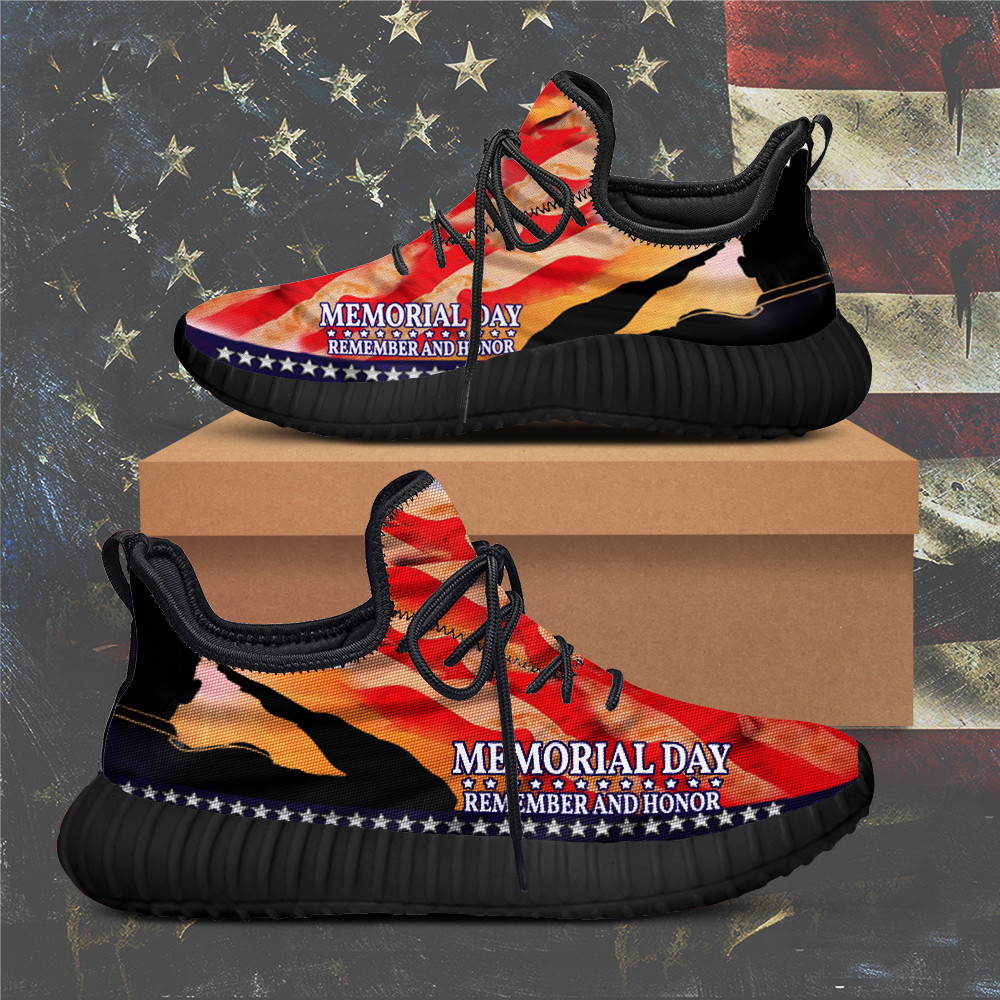 Veterans Memorial Day Remember And Honor Sneakers Thank You Veterans Patriotic Shoes Veterans Memorial Day Remember And Honor Sneakers Thank You Veterans Patriotic Shoes - Image 1