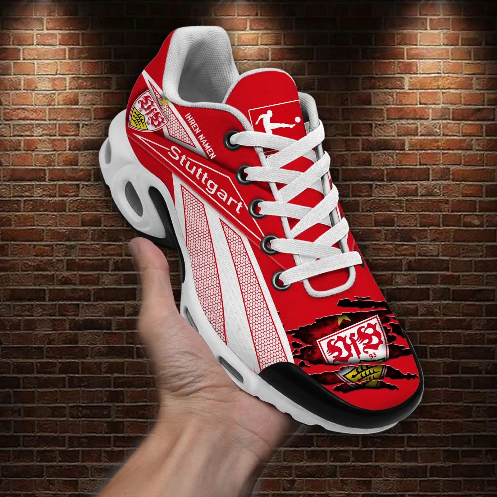VfB Stuttgart Air Max Plus Shoes Sneakers For Men And Women VfB Stuttgart Air Max Plus Shoes Sneakers For Men And Women - Image 1