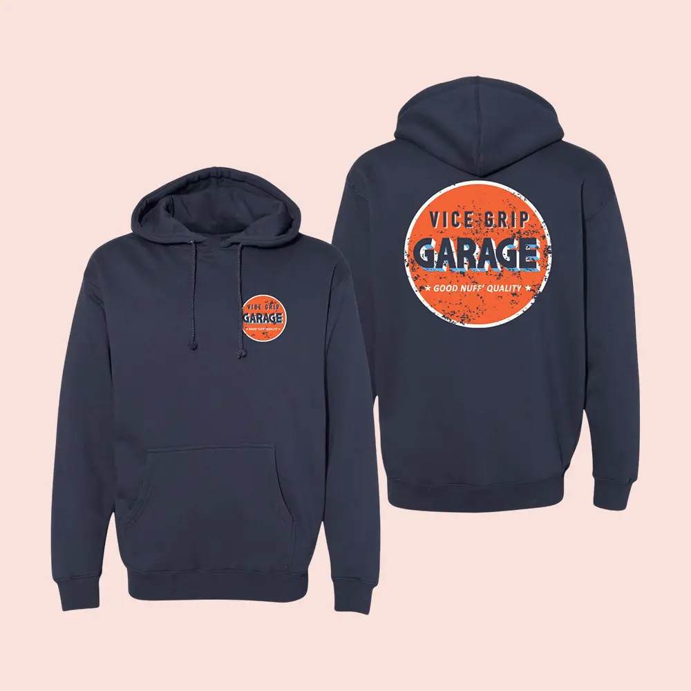 VGG Good Nuff Navy Hoodie Vice Grip Garage Hooded Sweatshirt Automotive Lover Gift For Dad