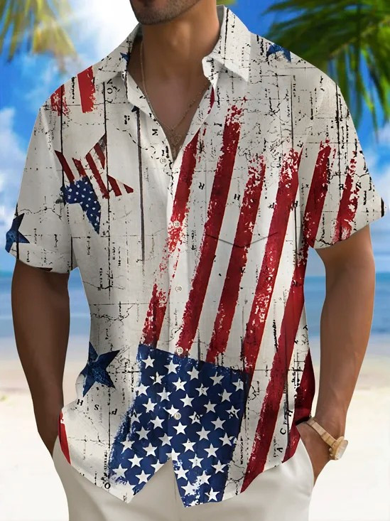 Vintage America 250 Years Hawaiian Button Shirt Semiquincentennial 1776 2026 Apparel Gift Ideas