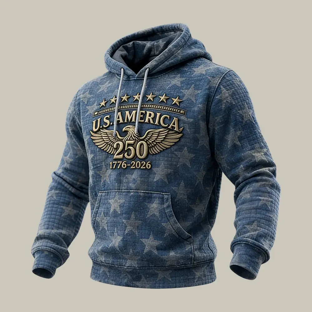 Vintage American 250th Anniversary 1776 2026 Hoodie America's 250th Birthday Hooded Sweatshirt Vintage American 250th Anniversary 1776 2026 Hoodie America's 250th Birthday Hooded Sweatshirt - Image 1