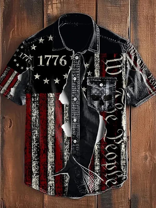Vintage America's 250th Anniversary Button Shirt We The People Clothing Gift Ideas