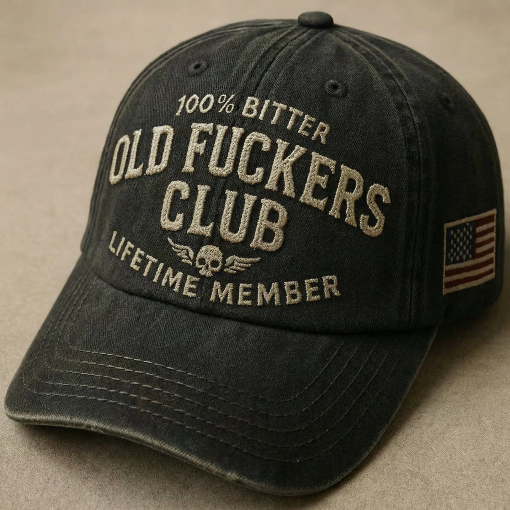 Vintage Baseball Hat Old F Club Funny Aging Humor Member Cap Fathers Day Gift for Him Vintage Baseball Hat Old F Club Funny Aging Humor Member Cap Fathers Day Gift for Him - Image 1