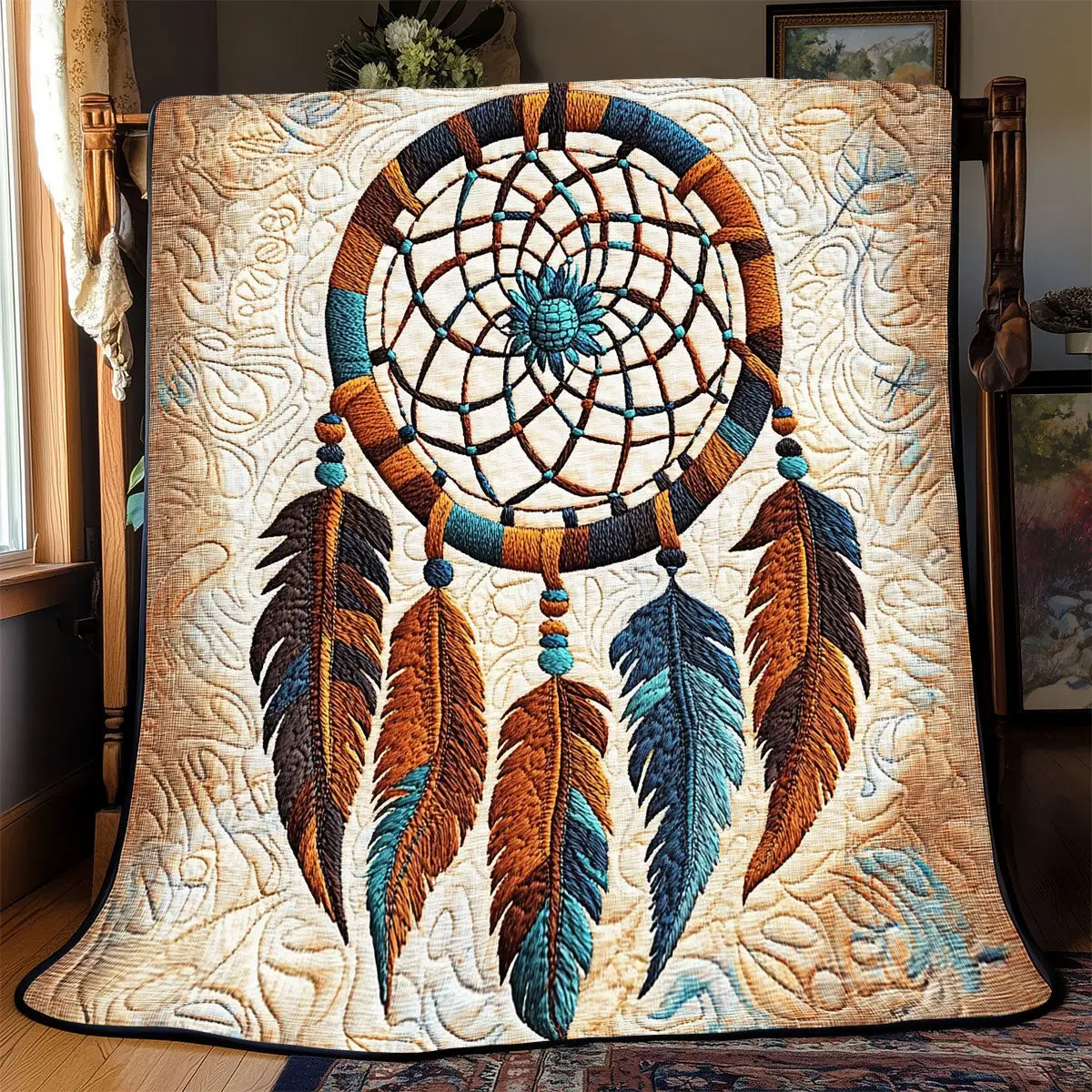 Vintage Dreamcatcher Quilt Luxury Throw Blankets Retirement Gift Ideas For Men