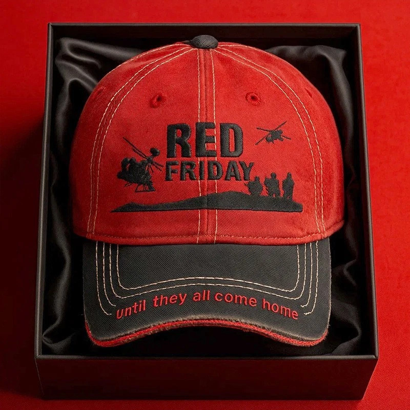 Vintage Hat Red Friday Baseball Cap Until They All Come Home Military Fathers Day Gift for Him
