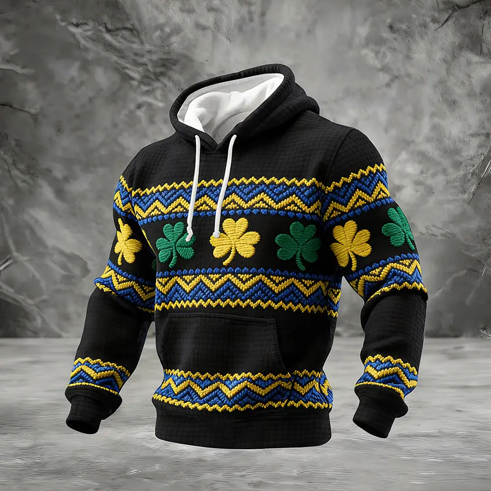 Vintage Lucky St. Patrick's Day Art Hoodie Saint Patricks Day Apparel Cool Gift For Boyfriend Vintage Lucky St. Patrick's Day Art Hoodie Saint Patricks Day Apparel Cool Gift For Boyfriend - Image 1