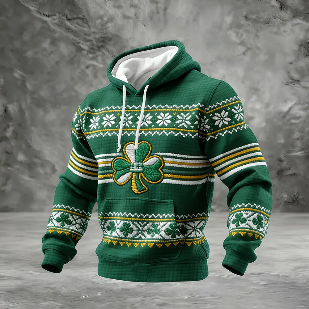 Vintage Lucky St. Patrick's Day Art Hoodie St Patrick's Day 2026 Apparel Present Ideas