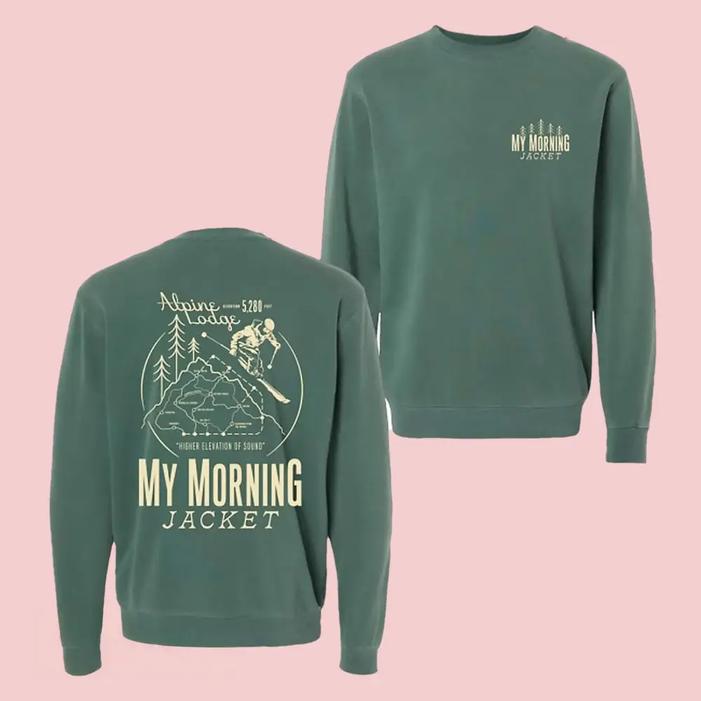 Vintage My Morning Jacket Merch My Morning Jacket Ski Trail Map Sweatshirt Best Gift For Him