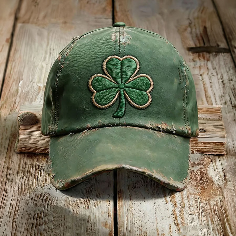 Vintage Shamrock Art Hat St Patrick's Day Baseball Cap St Paddy's Day 2026 Gift