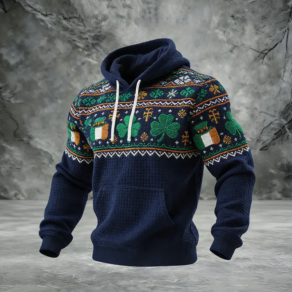 Vintage St. Patrick's Day Hoodie Saint Patrick's Day Hooded Sweatshirt St Pats Present