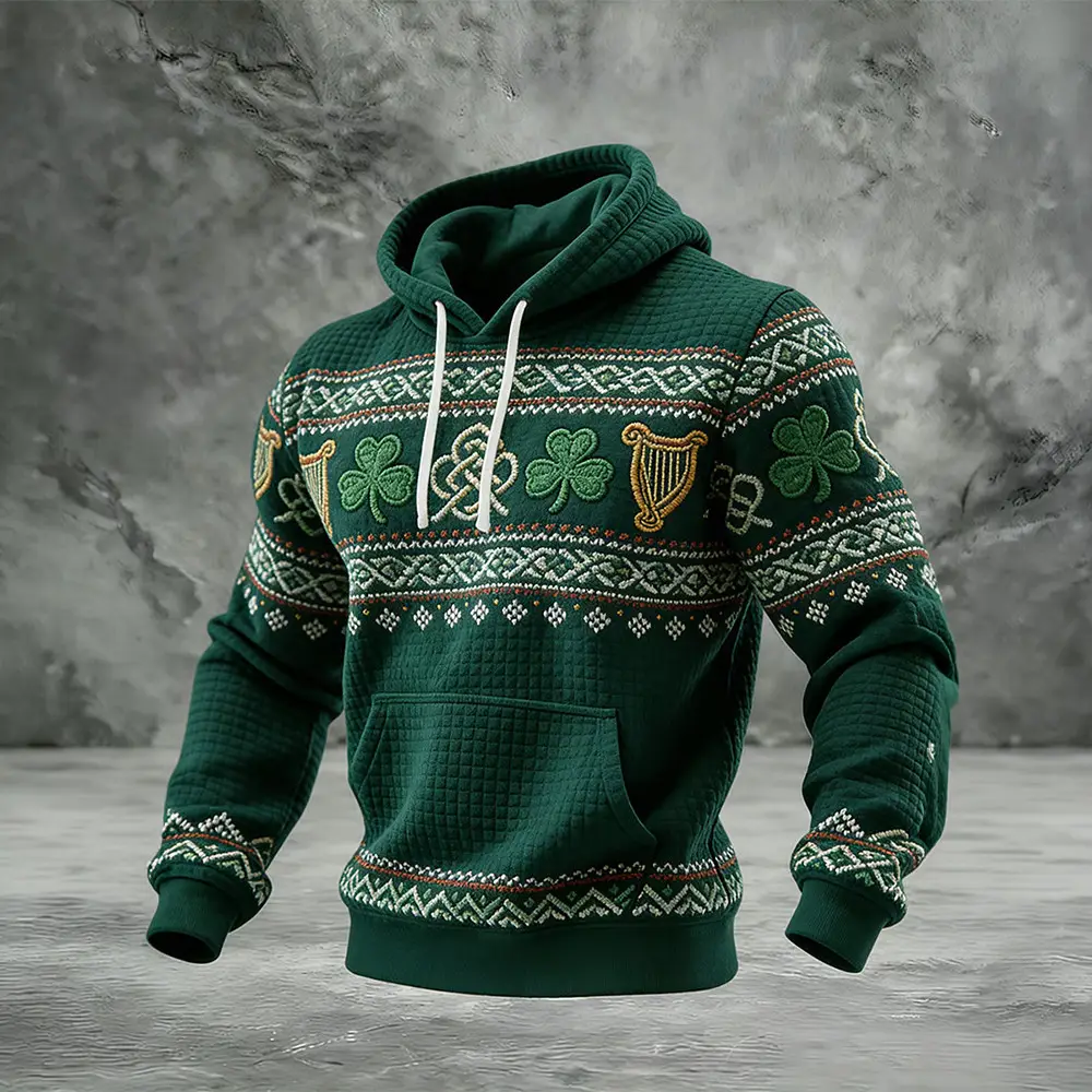 Vintage St. Patrick's Day Hoodie St Patrick's Day Apaprel Holiday Present