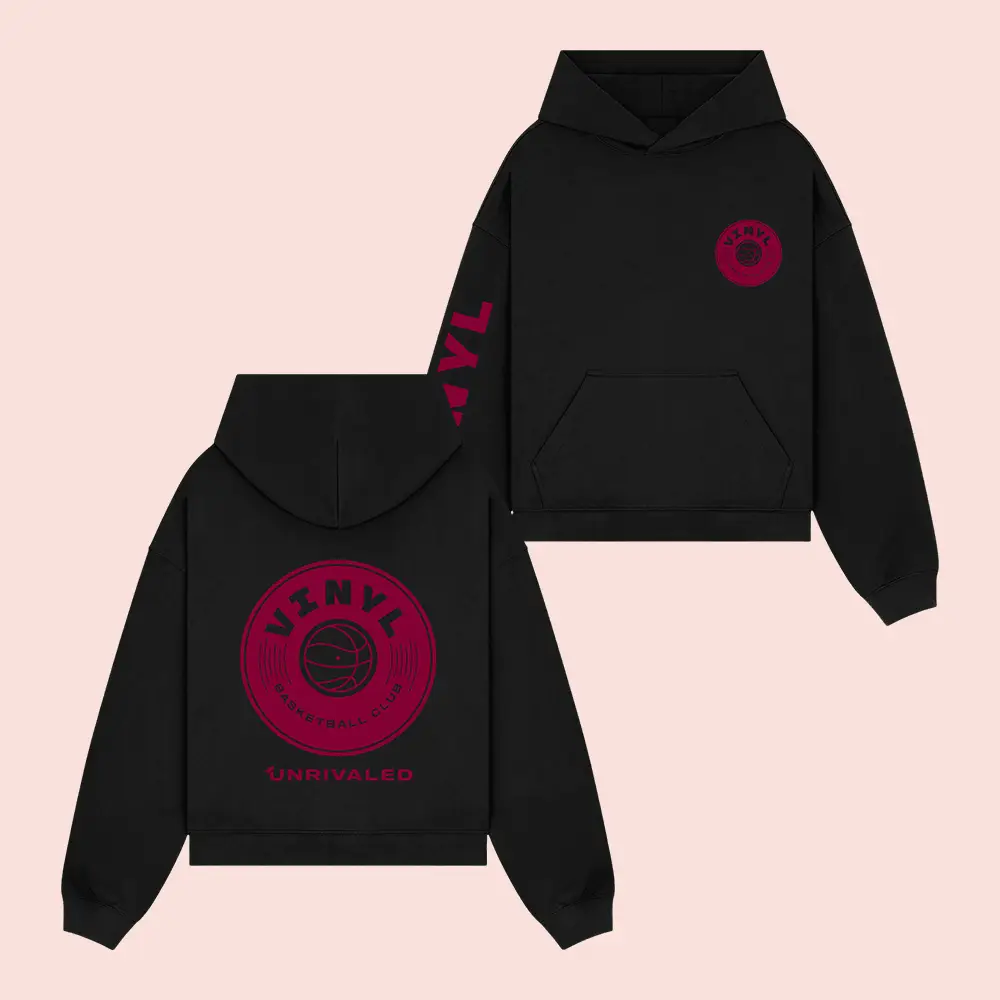 Vinyl Basketball Club Logo Hoodie Unrivaled Basketball Hooded Sweatshirt Sport Fan Gift