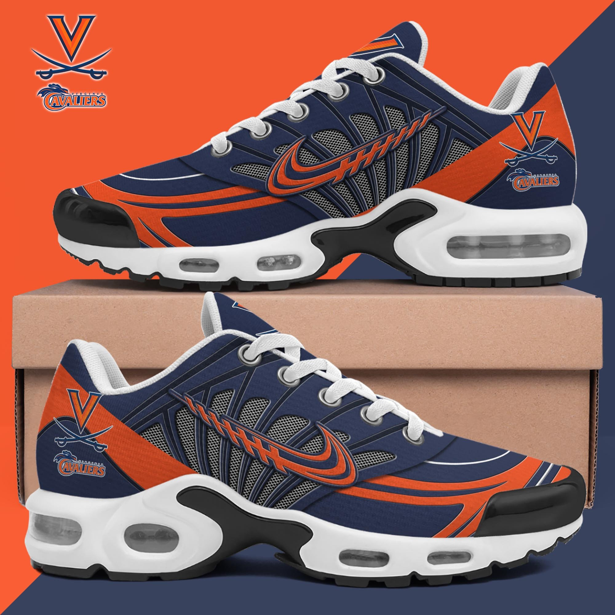Virginia Cavaliers Shoes 2025 Version Custom Name 135 Virginia Cavaliers Shoes 2025 Version Custom Name 135 - Image 1