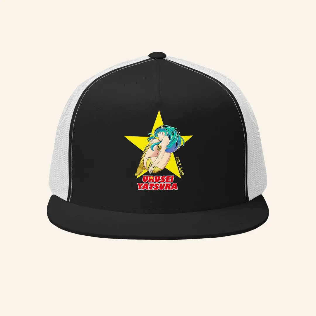 Viz Merch Urusei Yatsura Star Trucker Hat Snapback Gifts For Best Friends -WearandDecor