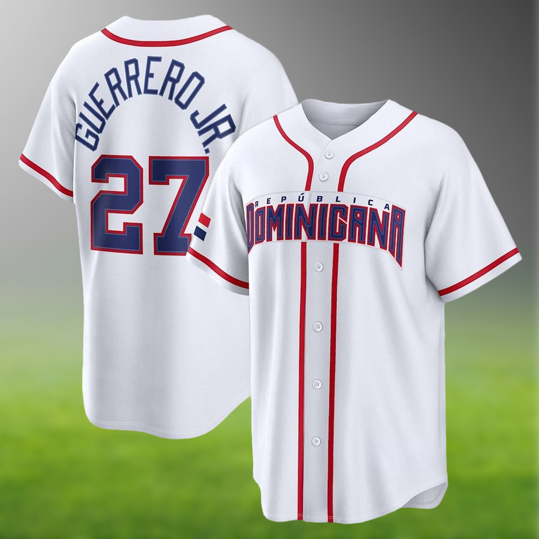 Vladimir Guerrero Jr. Dominican Republic Jersey 2026 World Baseball Classic Clothing Vladimir Guerrero Jr. Dominican Republic Jersey 2026 World Baseball Classic Clothing - Image 1
