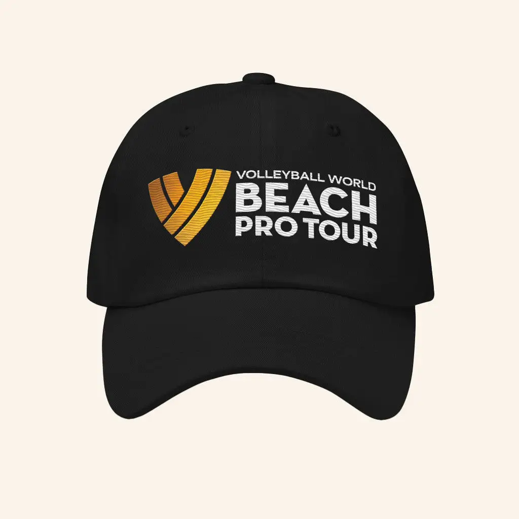 Volleyball World Merch Beach Pro Tour Logo Embroidered Hat Gifts For Father -WearandDecor