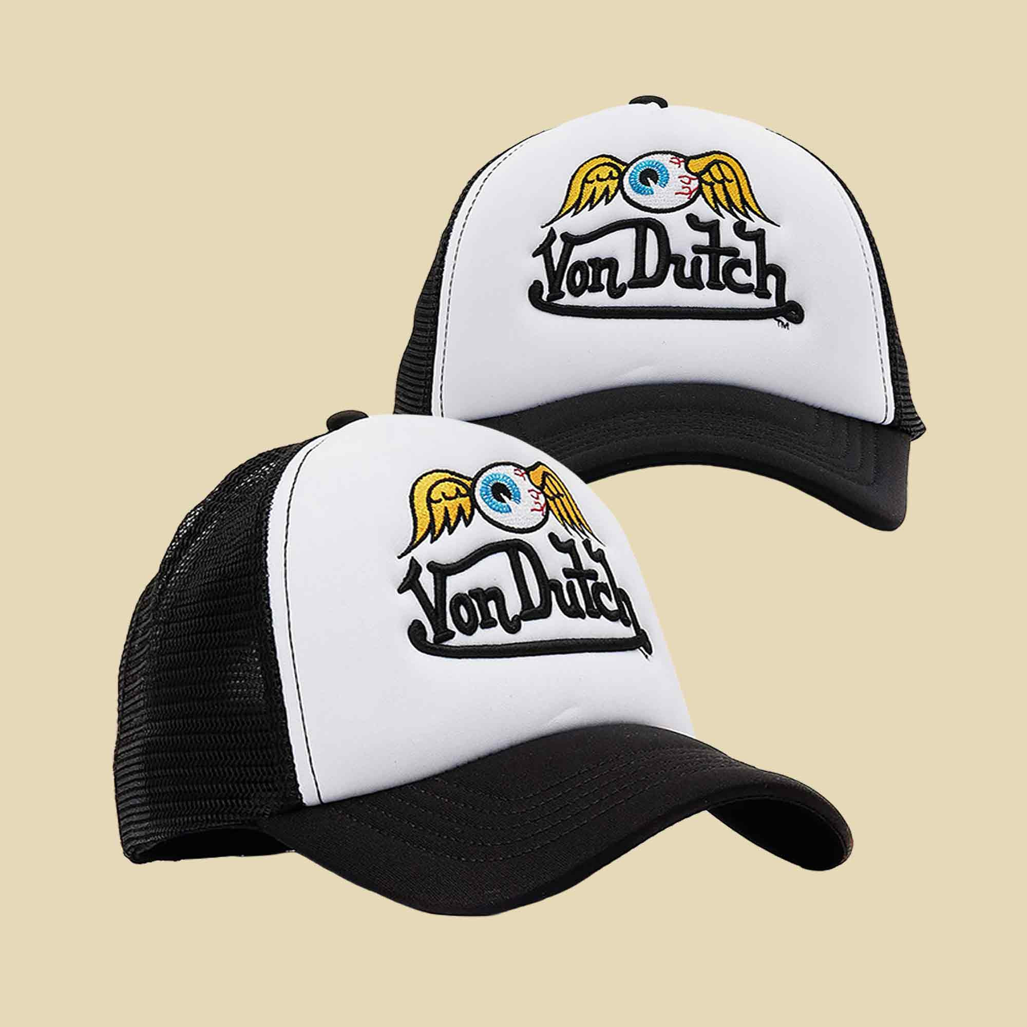 Von Dutch Merch Flying Eye Hat Embroidered Streetwear Style Gift for Brothers