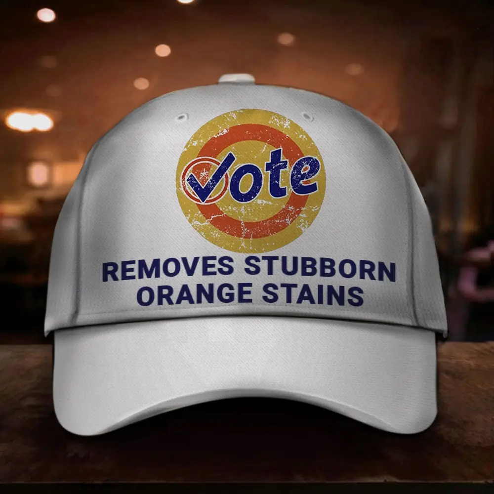 Vote Blue Removes Stubborn Orange Stains Hat Kamala Harris Campaign Political Hat