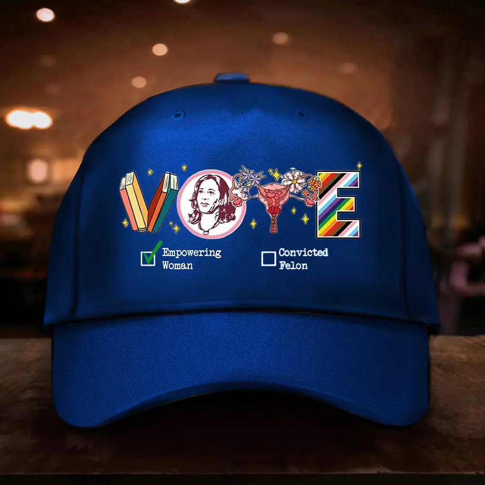 VOTE Kamala Harris 2024 Shirt Vegan Hat Democratic Voters Hat Team Empowering Women