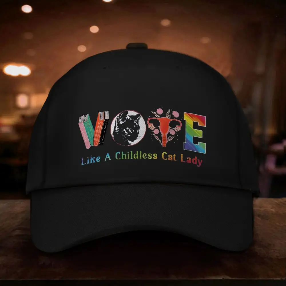 Vote Like A Childless Cat Lady Voting Kamala Hat Kamala Harris For President Hat