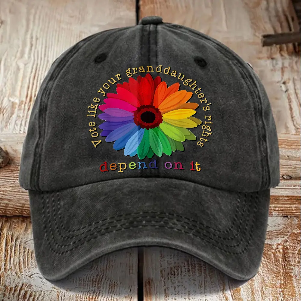 Vote Like Your Granddaughter's Rights Depend On It Hat Kamala Harris 2024 Feminist Hat