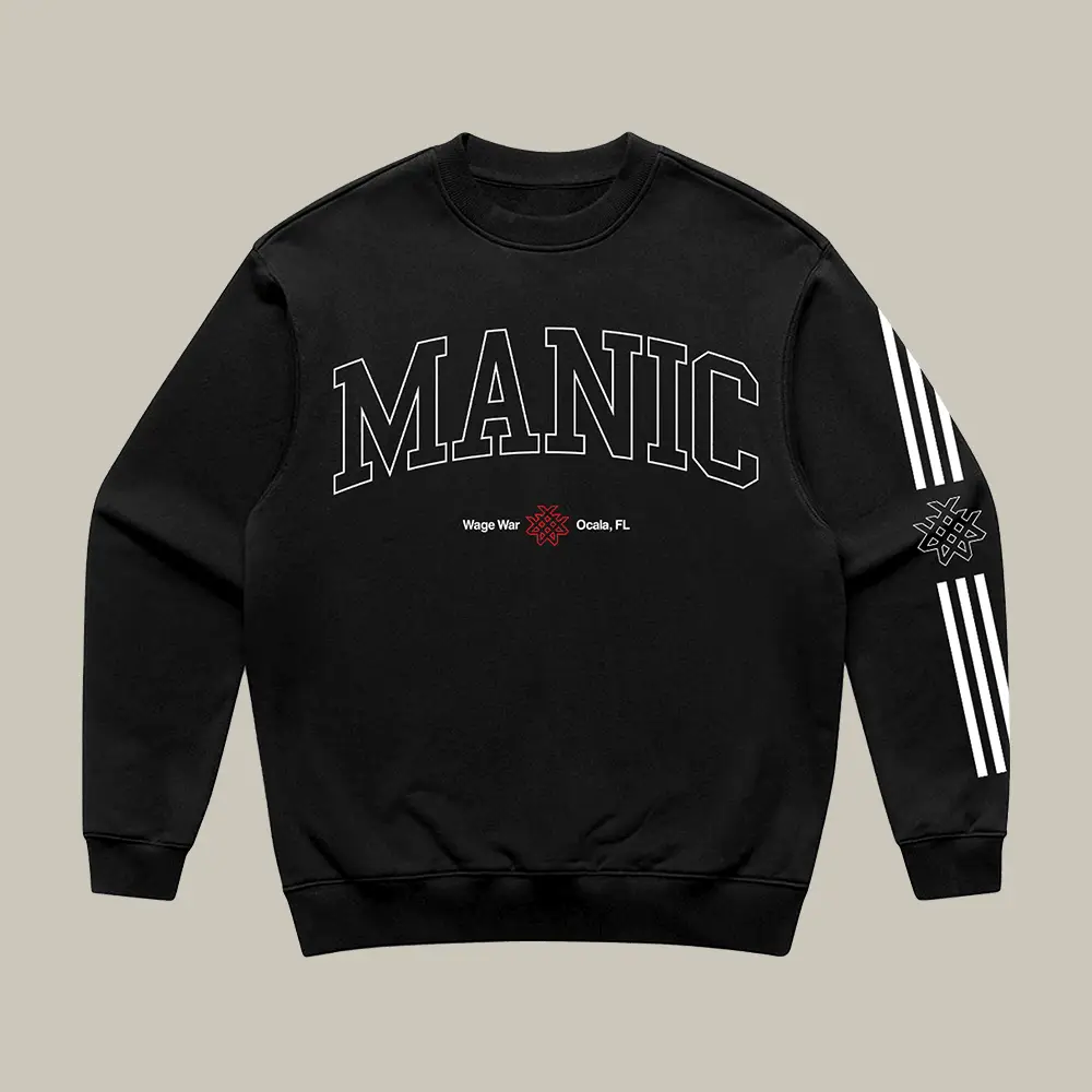 Wage War Manic Sweatshirt Wage War Band Clothing Metalcore Music Fan Present