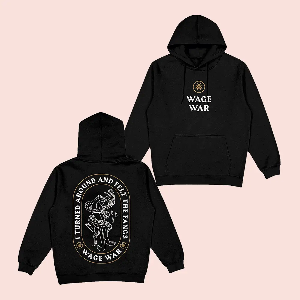 Wage War Merch Official Fangs Hoodie Wage War Band Merch Gifts For Music Fans