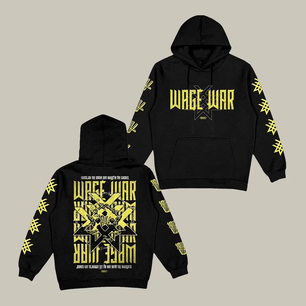 Wage War MMXXIV Hoodie Metalcore Band Wage War Apparel Music Lover Gift