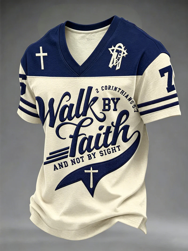 Walk By Faith Not By Sight Christian Jersey Religious Inspired Jersey Christian Gifts Idea