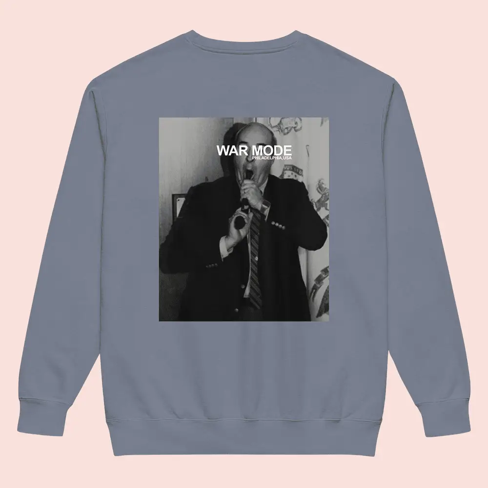 War Mode Merch Budd Dwyer Unisex Sweatshirt Philadelphia Edgy Streetwear Apparel For Men